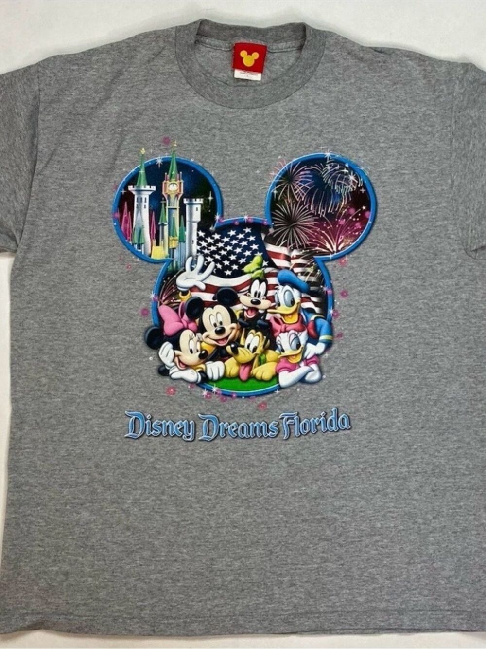 Disney Gray Mickey & Friends 'Disney Dreams Florida' Short Sleeve Tee